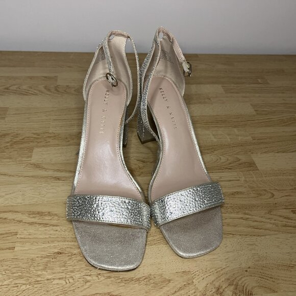 NWT Kelly and Katie Caital Sandal Heel Formal Size 9.5 in Champagne Color - Picture 5 of 8